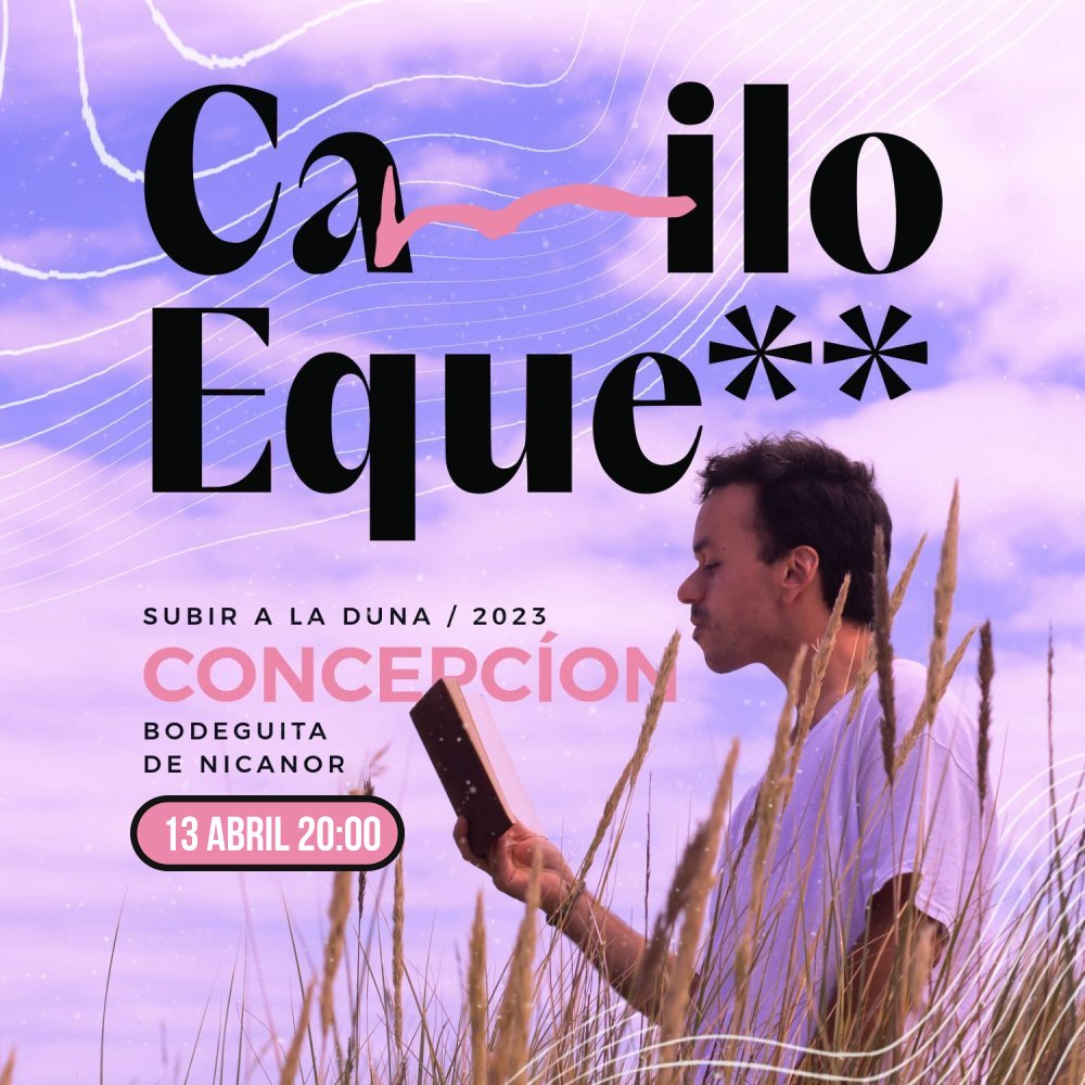 Flyer CAMILO EQUE EN CONCEPCION - BODEGUITA DE NICANOR