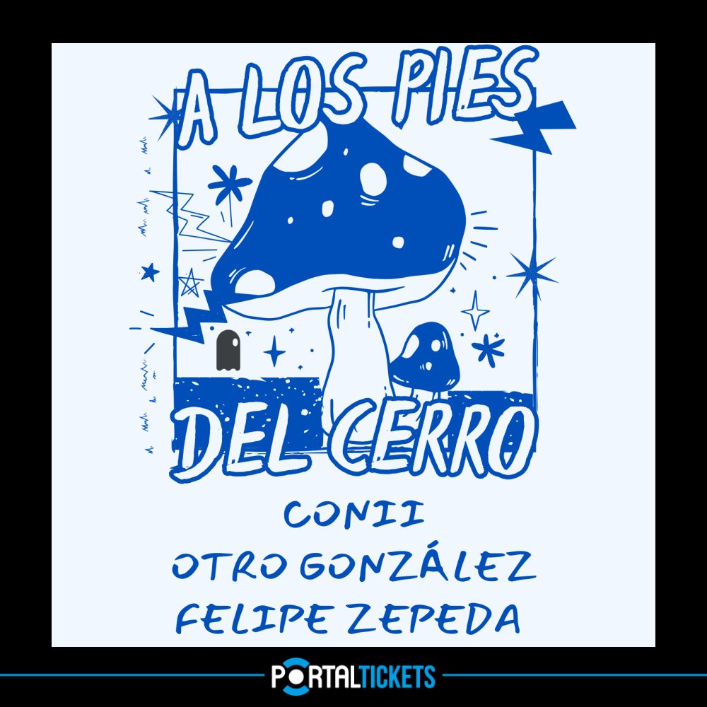 Flyer A LOS PIES DEL CERRO: CONII + OTRO GONZÁLEZ + FELIPE ZEPEDA EN CERVECERIA DAROCH, VILLA ALEMANA