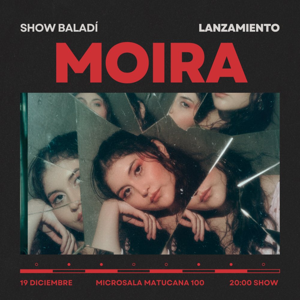 Flyer MOIRA: PRESENTACIÓN DE ALBUM EN M100