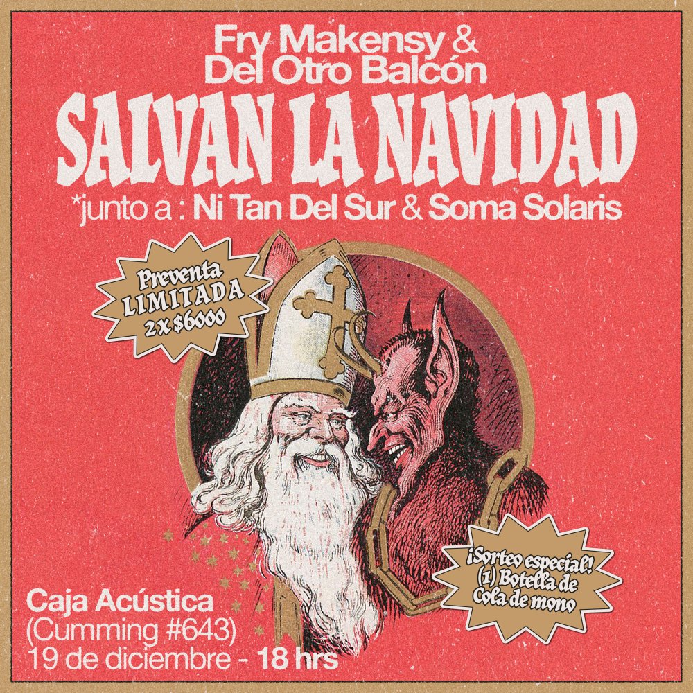 Flyer SALVANDO LA NAVIDAD EN CAJACÚSTICA