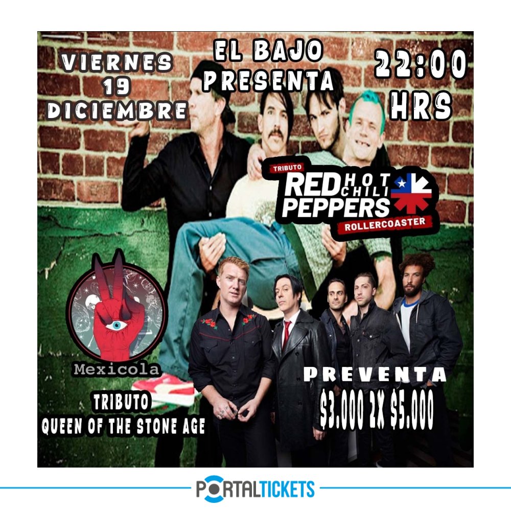 Flyer TRIBUTO EN EL BAJO, SAN ANTONIO