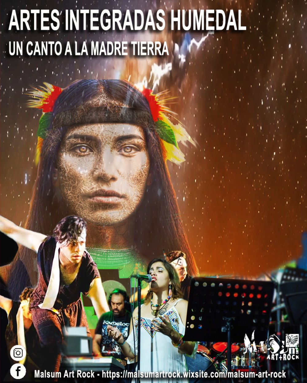 Flyer RECITAL DE ARTES INTEGRAL HUMEDAL EN SALA DE LAS ARTES VÍCTOR JARA