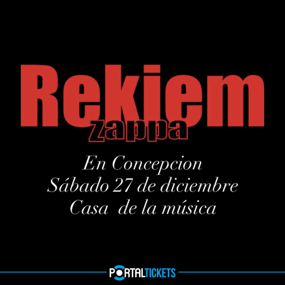 Flyer REKIEM EN CASA DE LA MÚSICA, CONCEPCIÓN