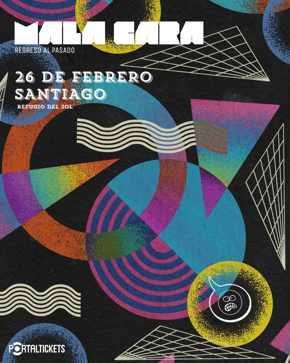 Flyer MALA CARA REGRESO AL PASADO EN REFUGIO DEL SOL