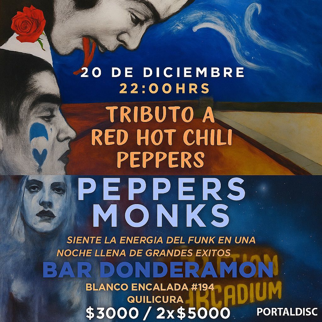Flyer PEPPER MONKS EN BAR DONDE RAMON