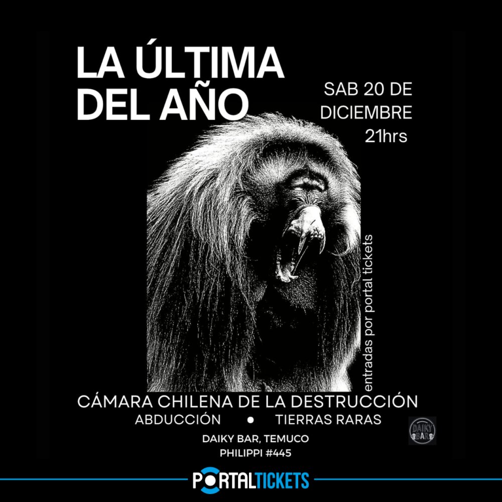 Flyer LA ÚLTIMA DEL AÑO EN DAIKY BAR, TEMUCO