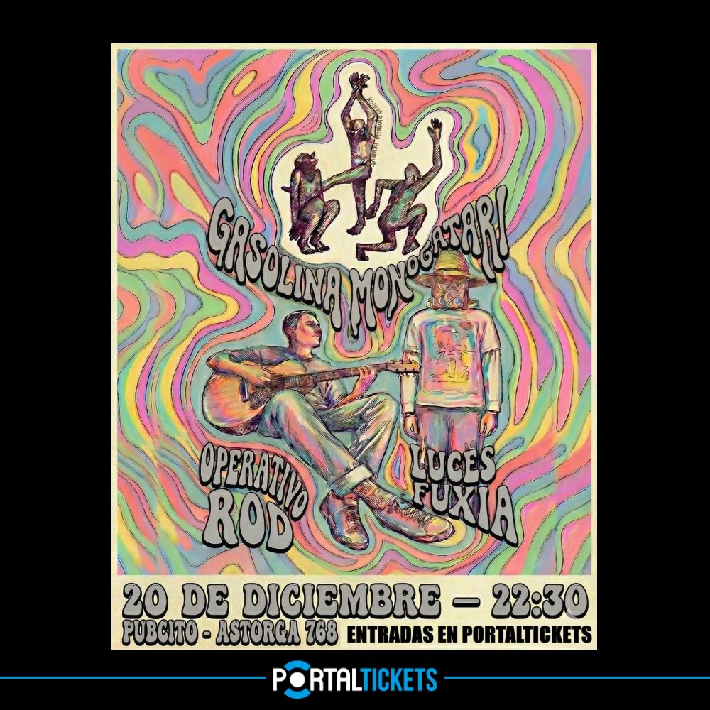 Flyer LLUVIA DE GUITARRAS EN PUBCITO, RANCAGUA