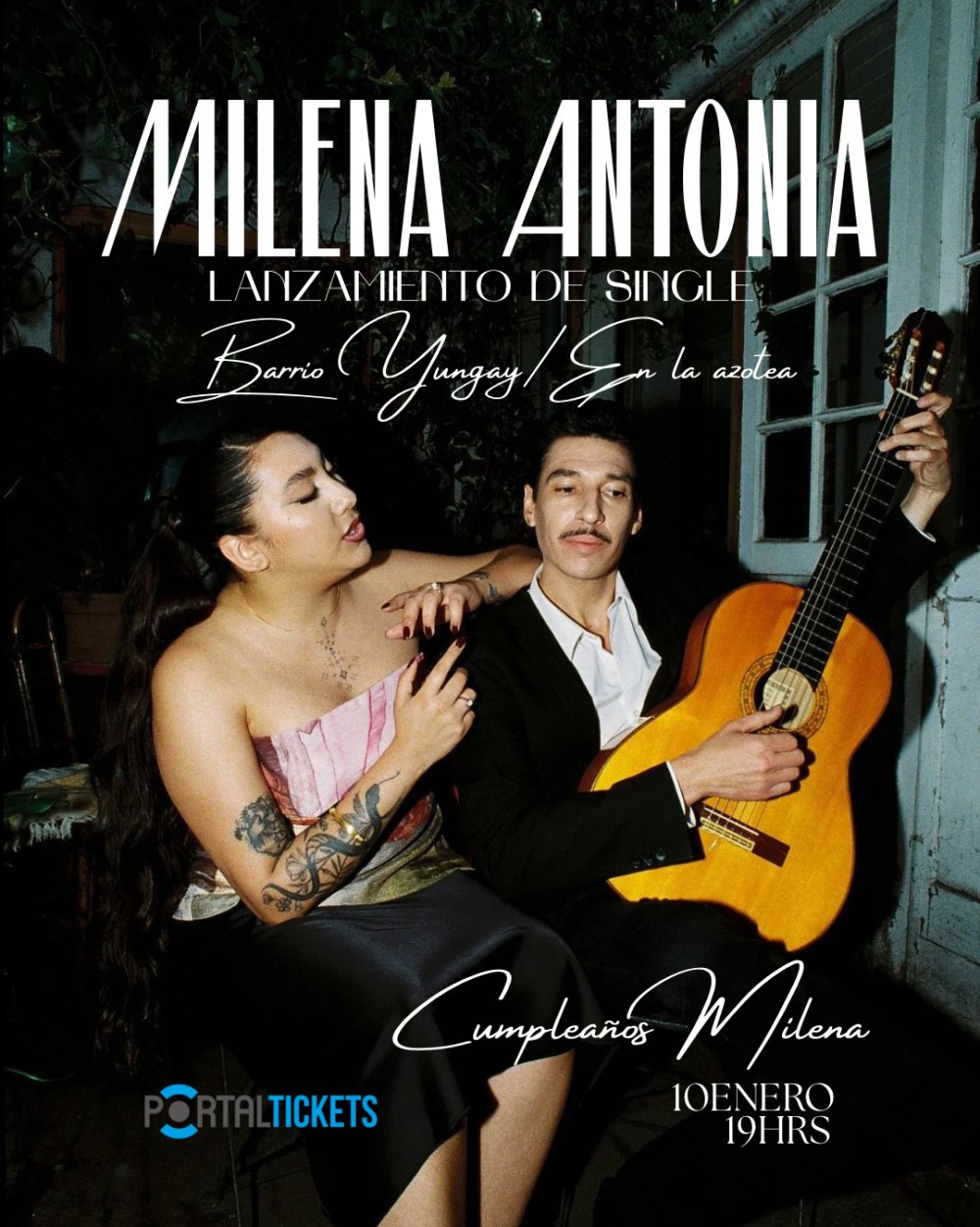 Flyer MILENA ANTONIA LANZAMIENTO SINGLE