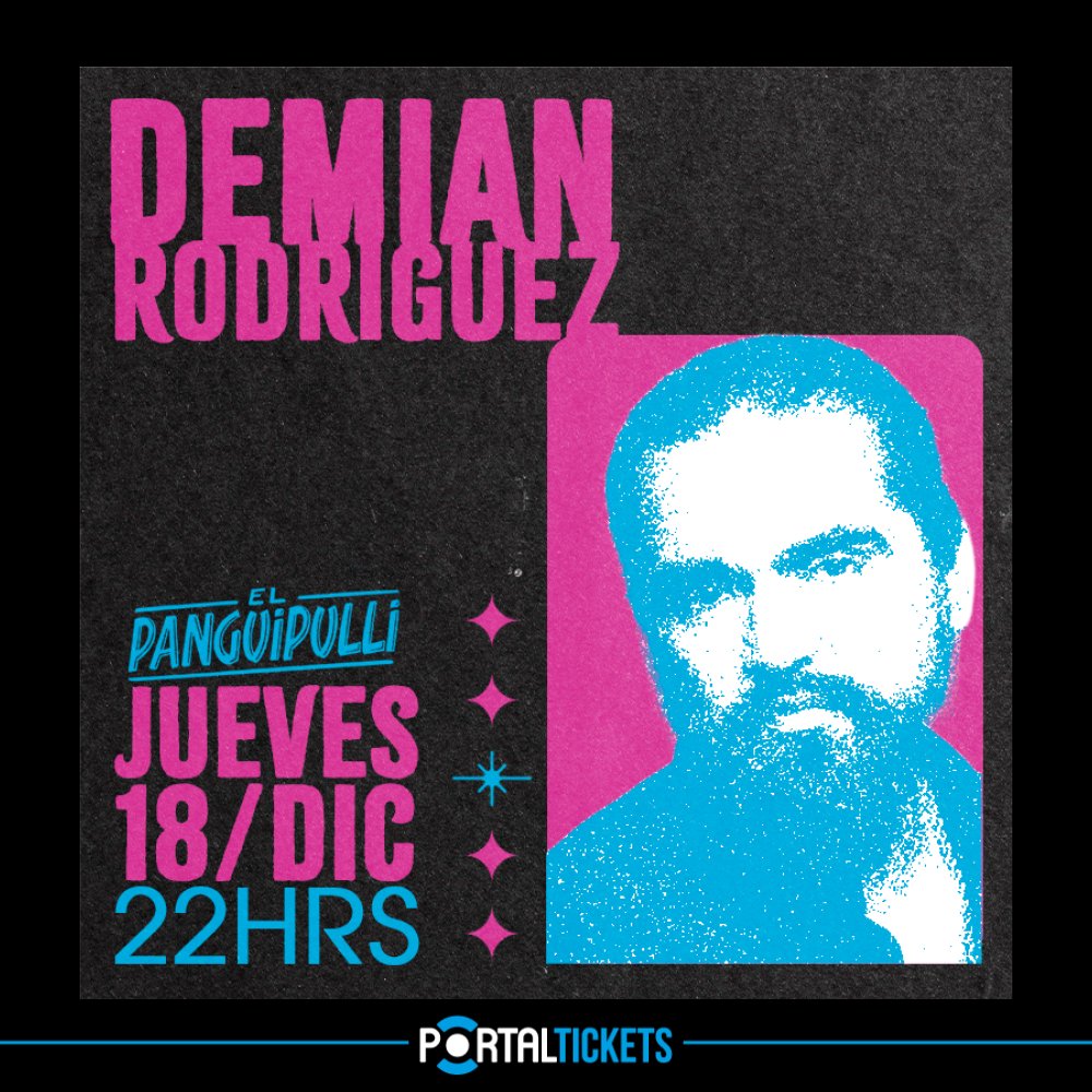 Flyer DEMIAN RODRÍGUEZ EN BAR PANGUIPULLI