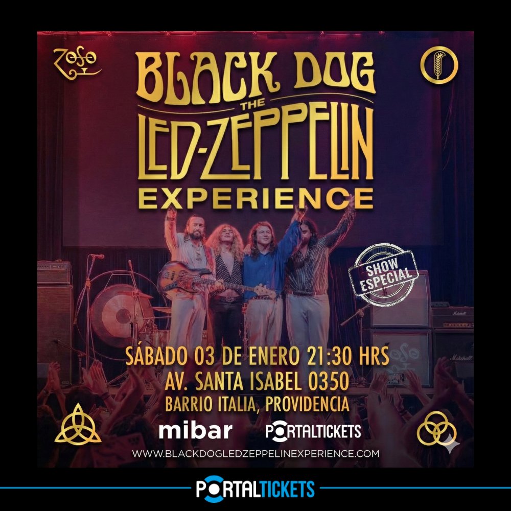 Flyer ¡BLACK DOG: THE LED ZEPPELIN EXPERIENCE EN VIVO!