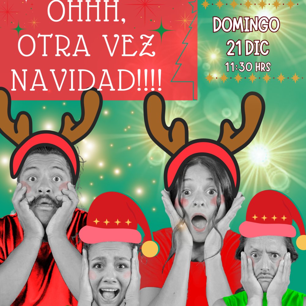 Flyer MATINÉ CIRCENSE: OH, NAVIDAD OTRA VEZ