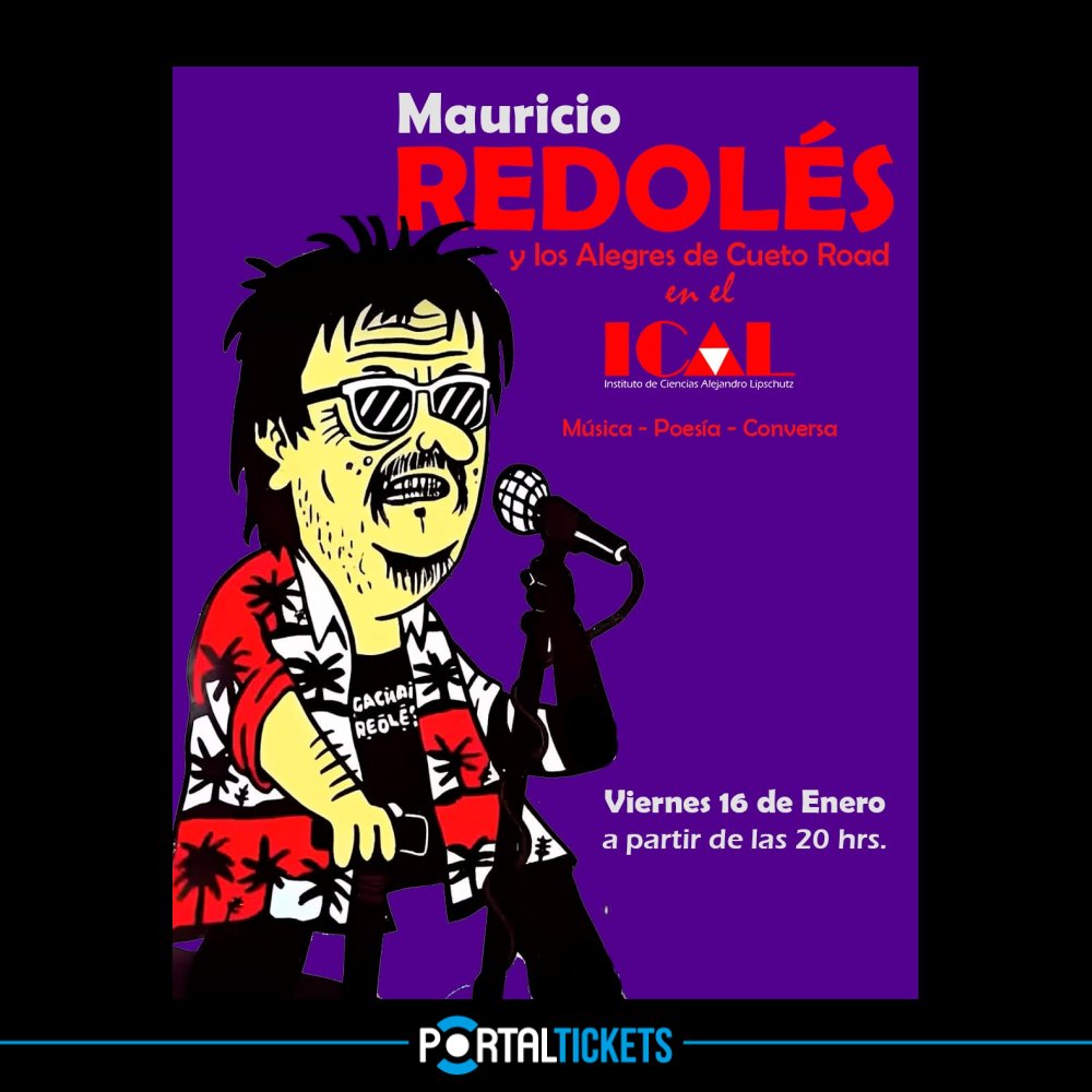 Flyer MAURICIO REDOLES Y LOS ALEGRES DE CUETO, ICAL