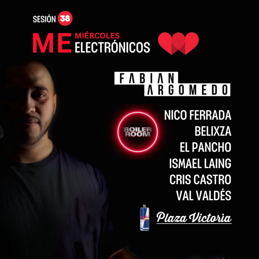 Flyer CIERRE ANUAL MIERCOLESELECTRONICOS EN PROVIDENCIA (TERRAZA AFTER OFFICE + BOILER ROOM) FABIAN ARGOMEDO + NICO FERRADA + BELIXZA + EL PANCHO ...