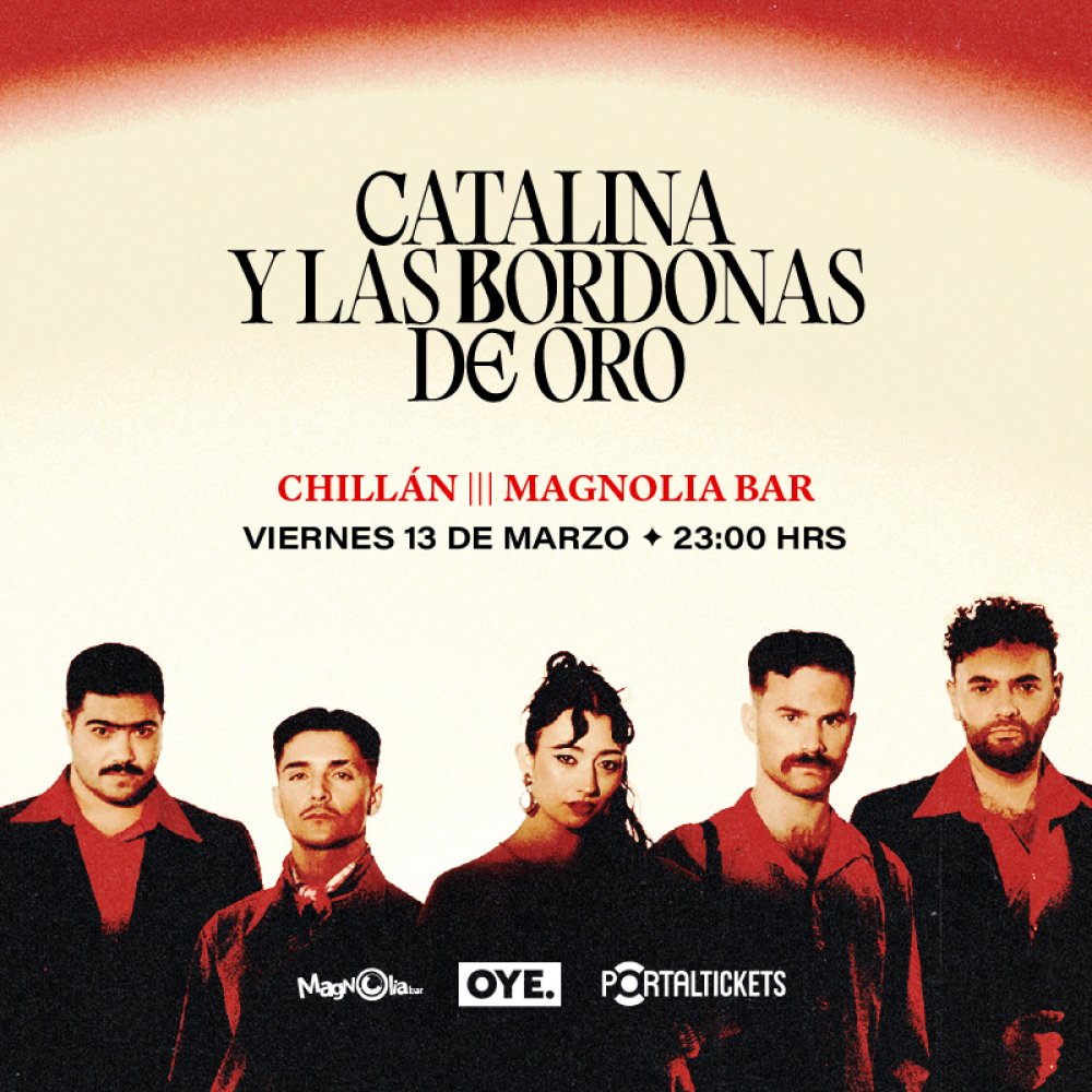 Imagen del evento: NOCHE DE BOLEROS CON CATALINA Y LAS BORDONAS DE ORO CHILLÁN - MAGNOLIA