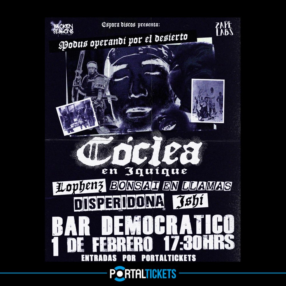 Imagen del evento: CÓCLEA EN BAR DEMOCRÁTICO, IQUIQUE