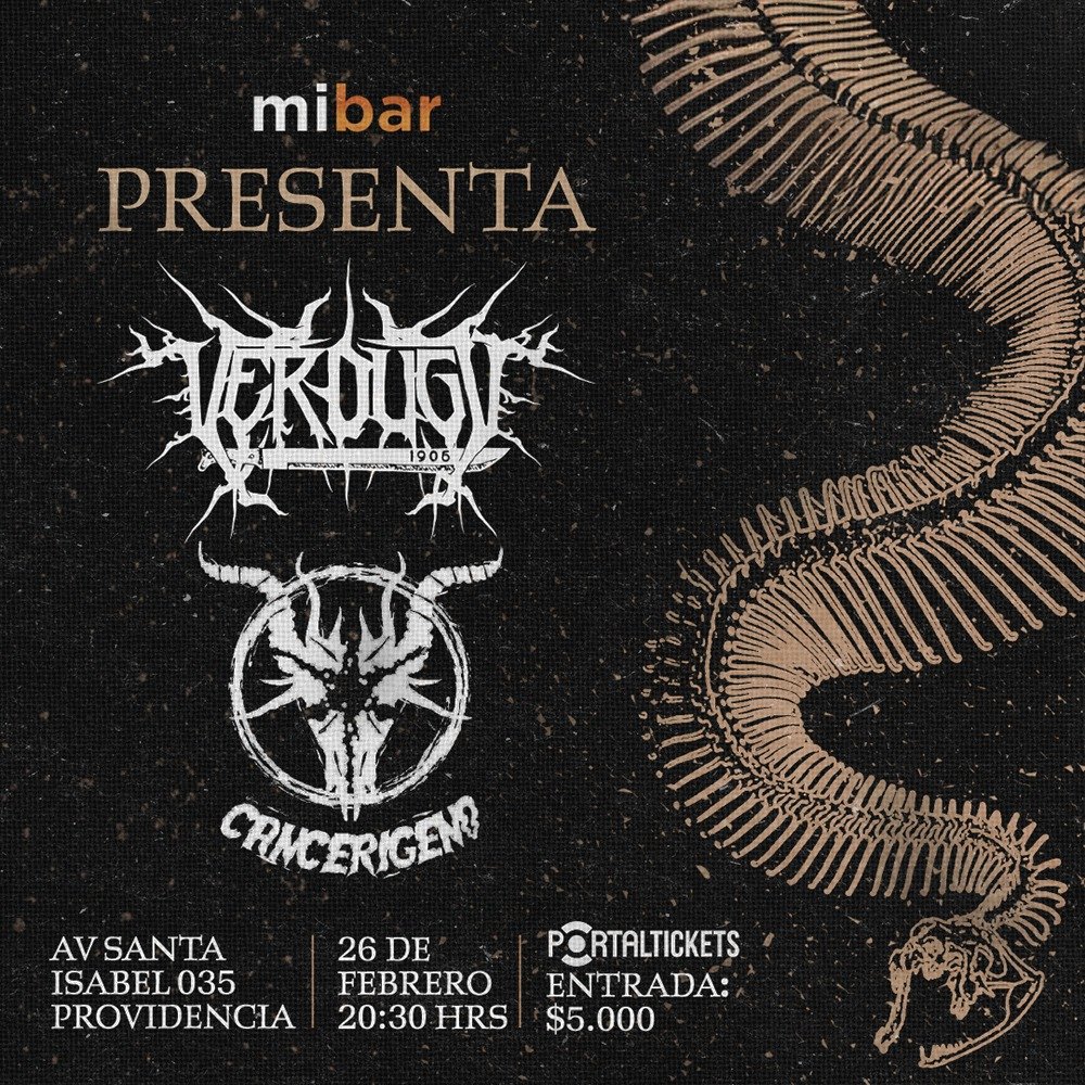 Imagen del evento: CANCERÍGENO + VERDUGO 1905 EN MIBAR