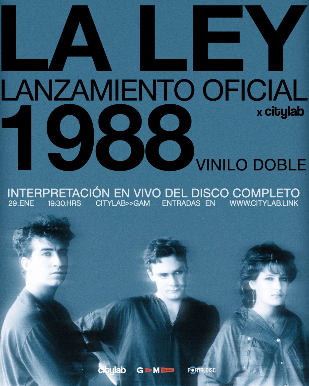 LANZAMIENTO OFICIAL VINILO DOBLE LA LEY EN CITYLAB, GAM
