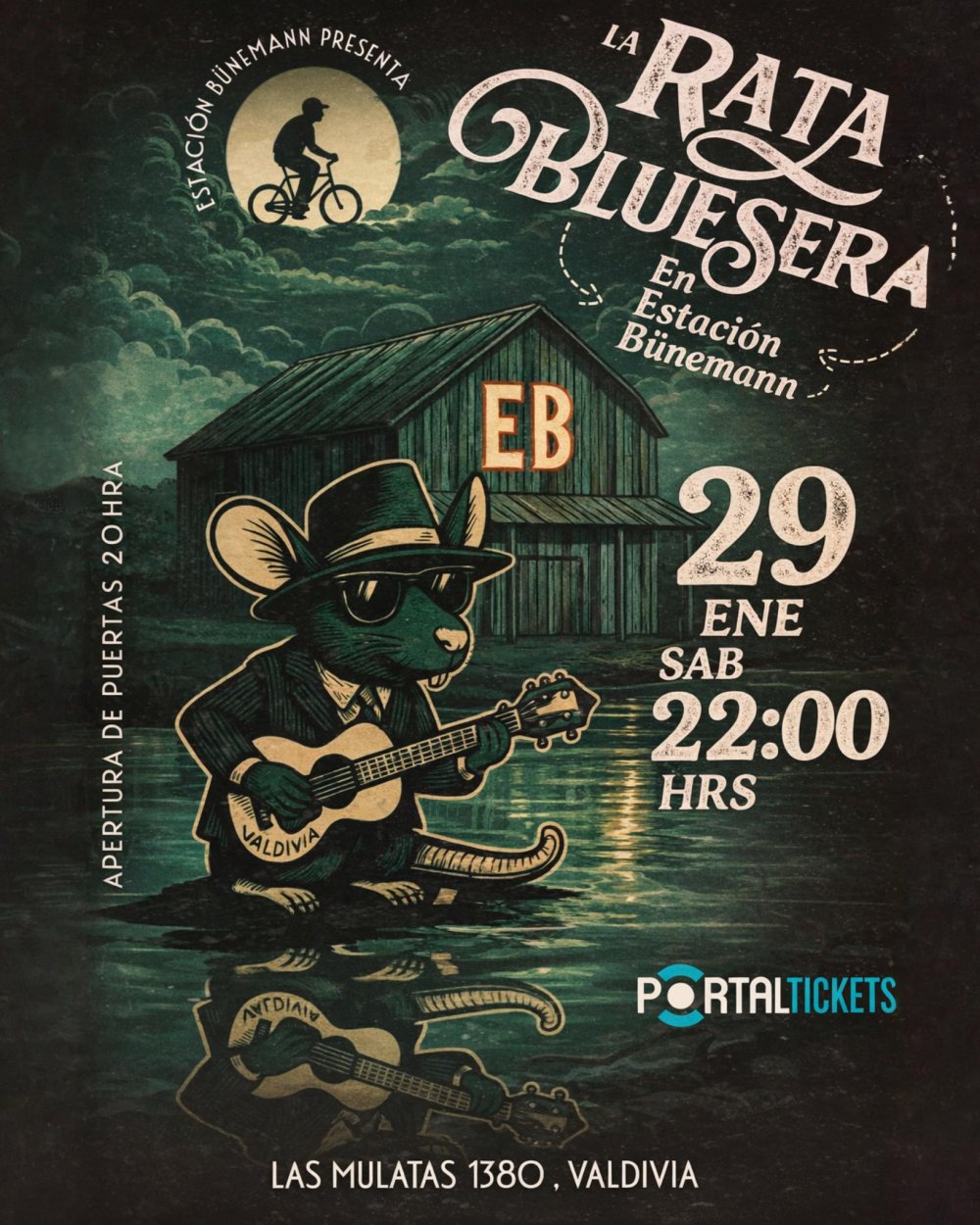Imagen del evento: LA RATA BLUESERA ESTACIÓN BUNEMANN, VALDIVIA
