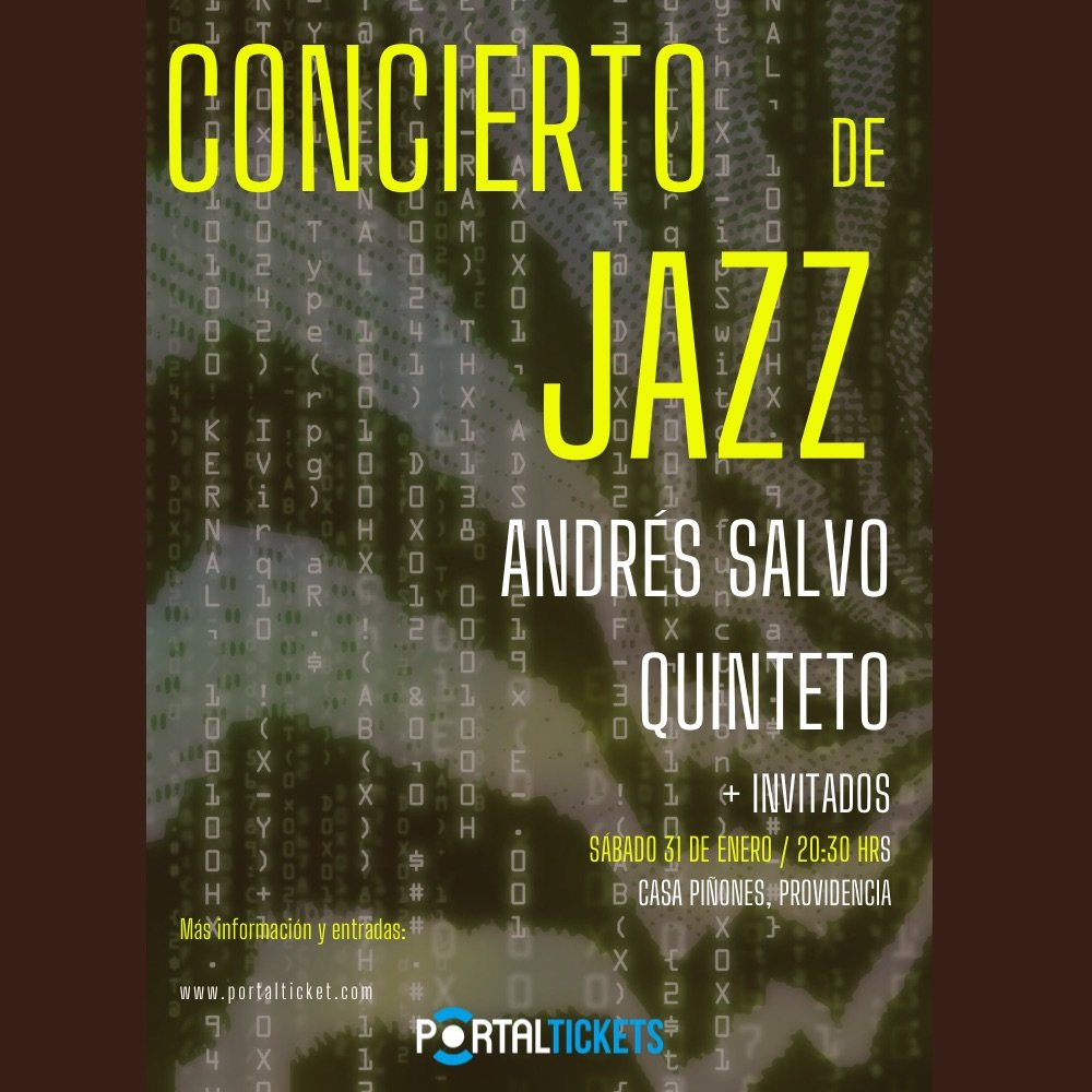 Imagen del evento: CONCIERTO DE JAZZ ANDRÉS SALVO QUINTETO EN CASA PIÑONES