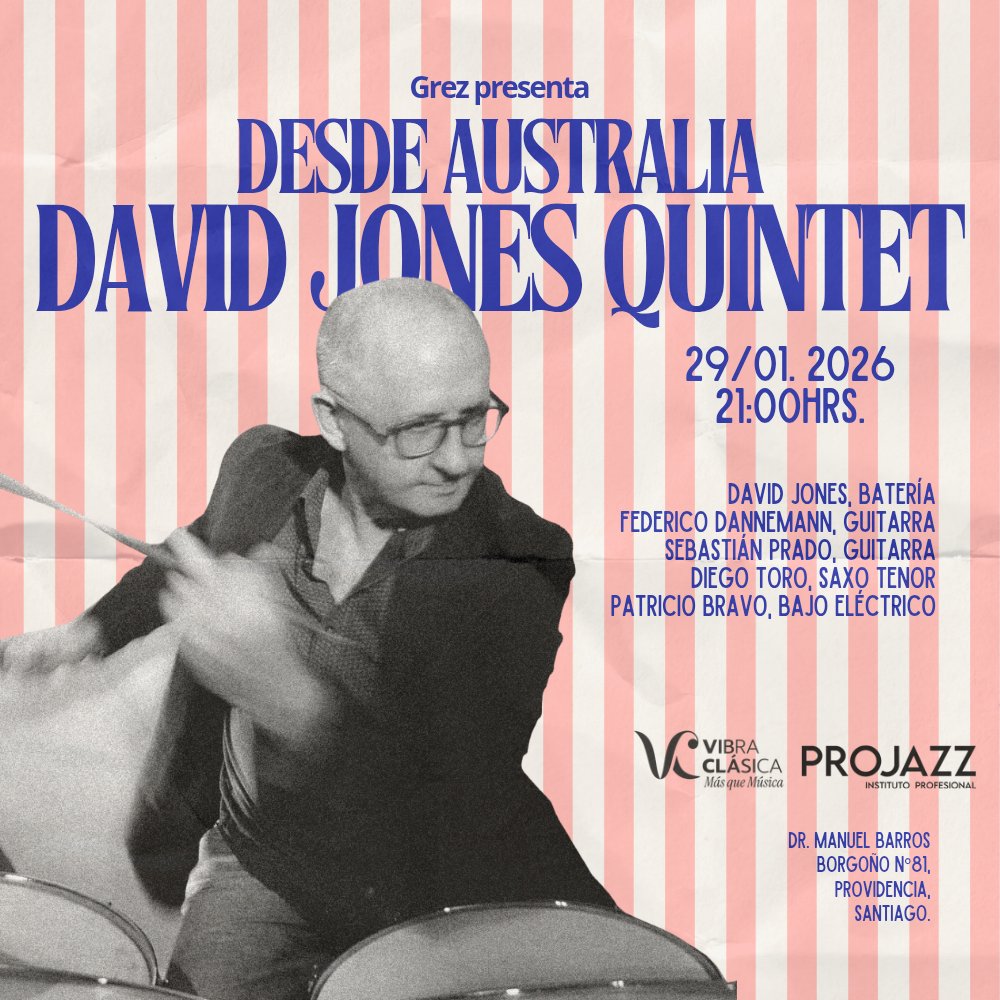 Flyer DAVID JONES QUINTET EN GREZ