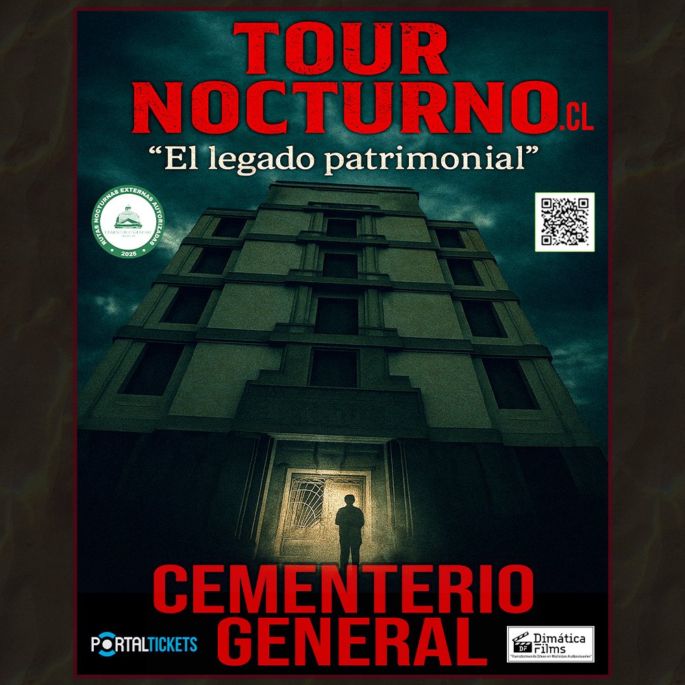 Imagen del evento: TOUR NOCTURNO EN CEMENTERIO GENERAL: EL LEGADO PATRIMONIAL TRASNOCHE  - VIERNES 6 DE FEBRERO 2026 - 23 HORAS