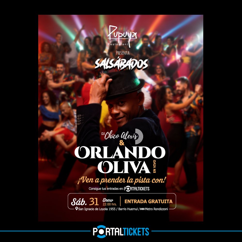Imagen del evento: SALSÁBADOS CON DJ CHICO ALEXIS EN PUPUYA RESTAURANT