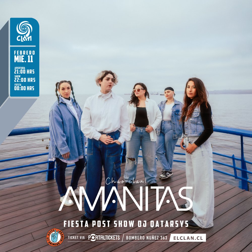 Flyer CLAN PRESENTA: AMANITAS + FIESTA DJ QATARSYS