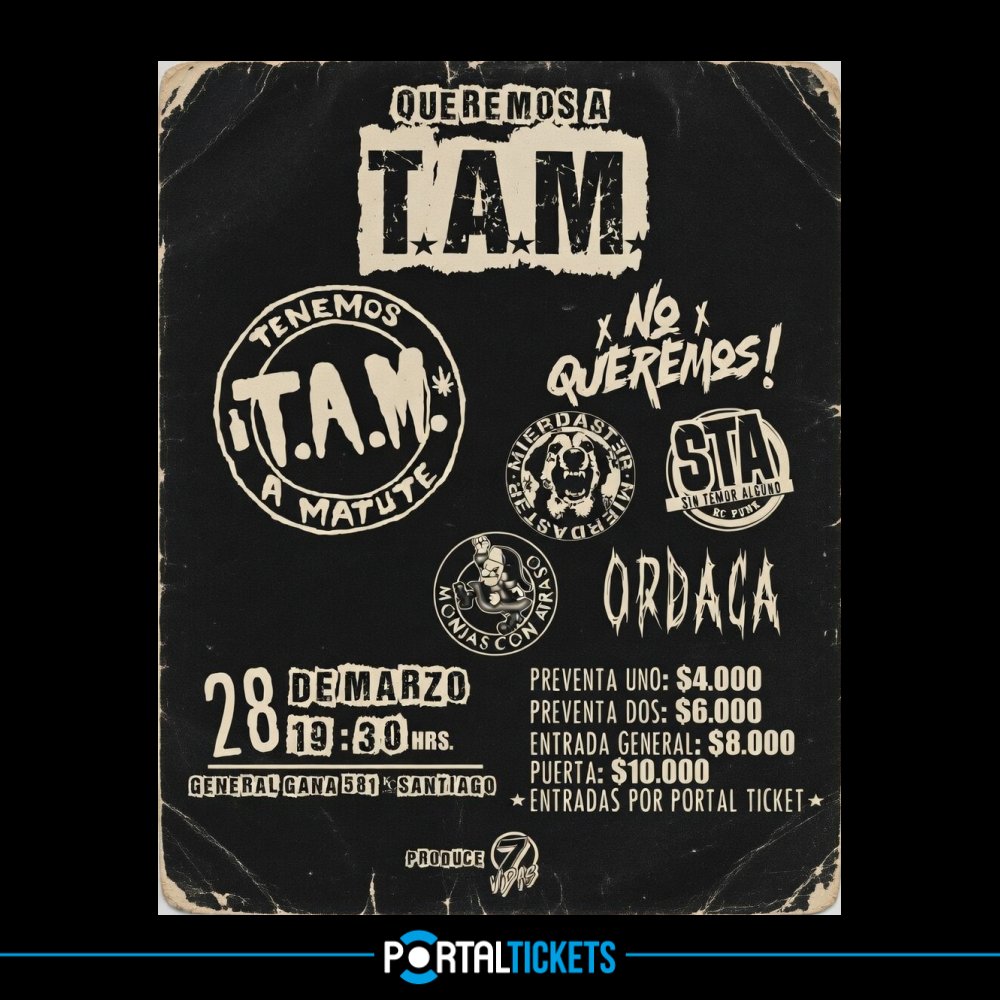 Flyer QUEREMOS A TAM EN HANGAR SUBTERRÁNEO