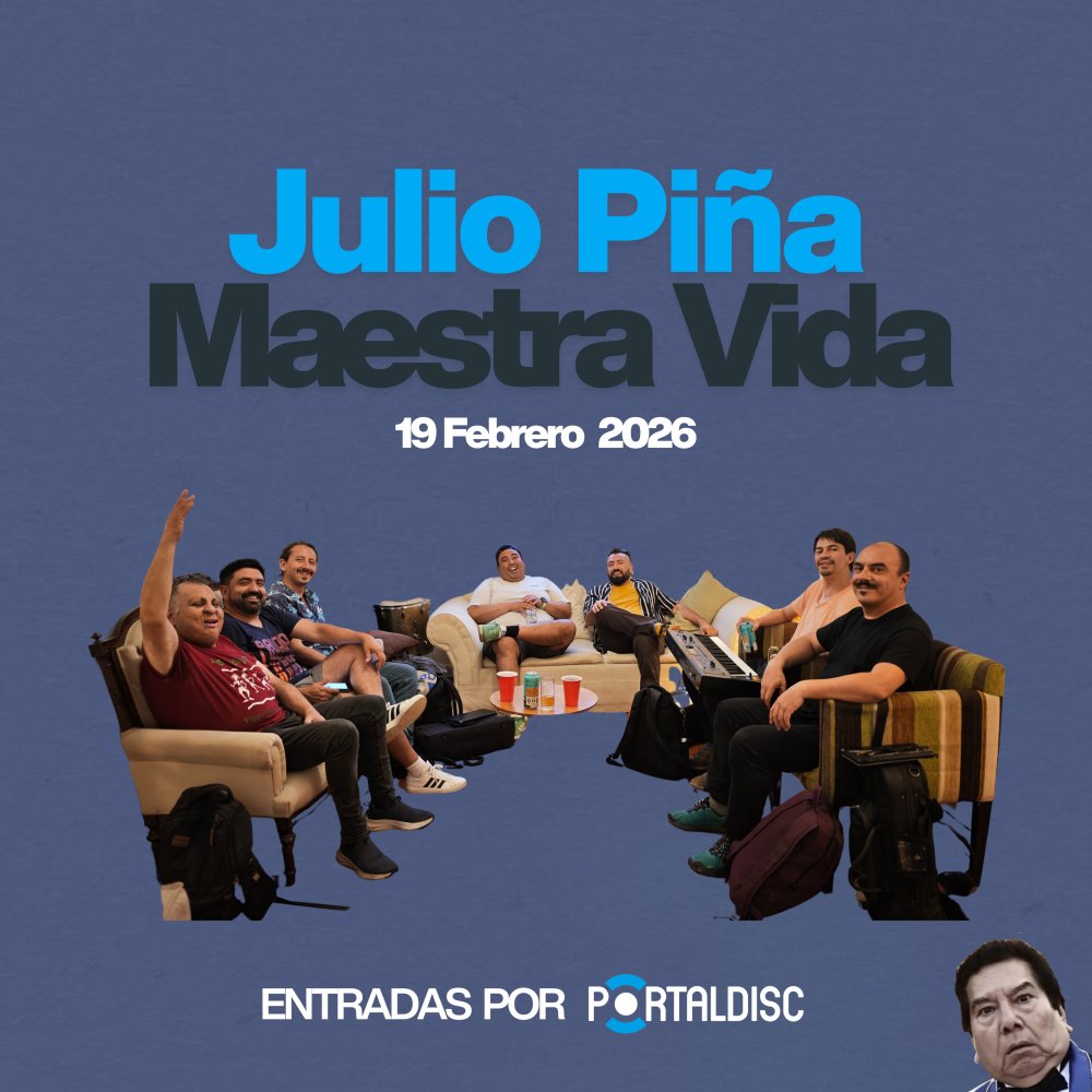 Flyer MAESTRA VIDA PRESENTA: JULIO PIÑA & LA VIEJA CUMBIA CHILENA EN RECOLETA