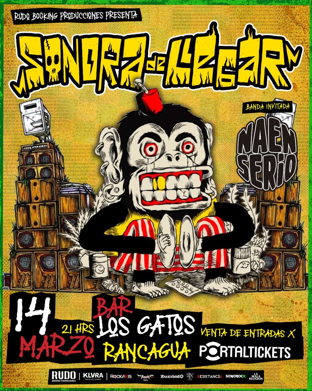 Flyer SONORA DE LLEGAR EN RANCAGUA
