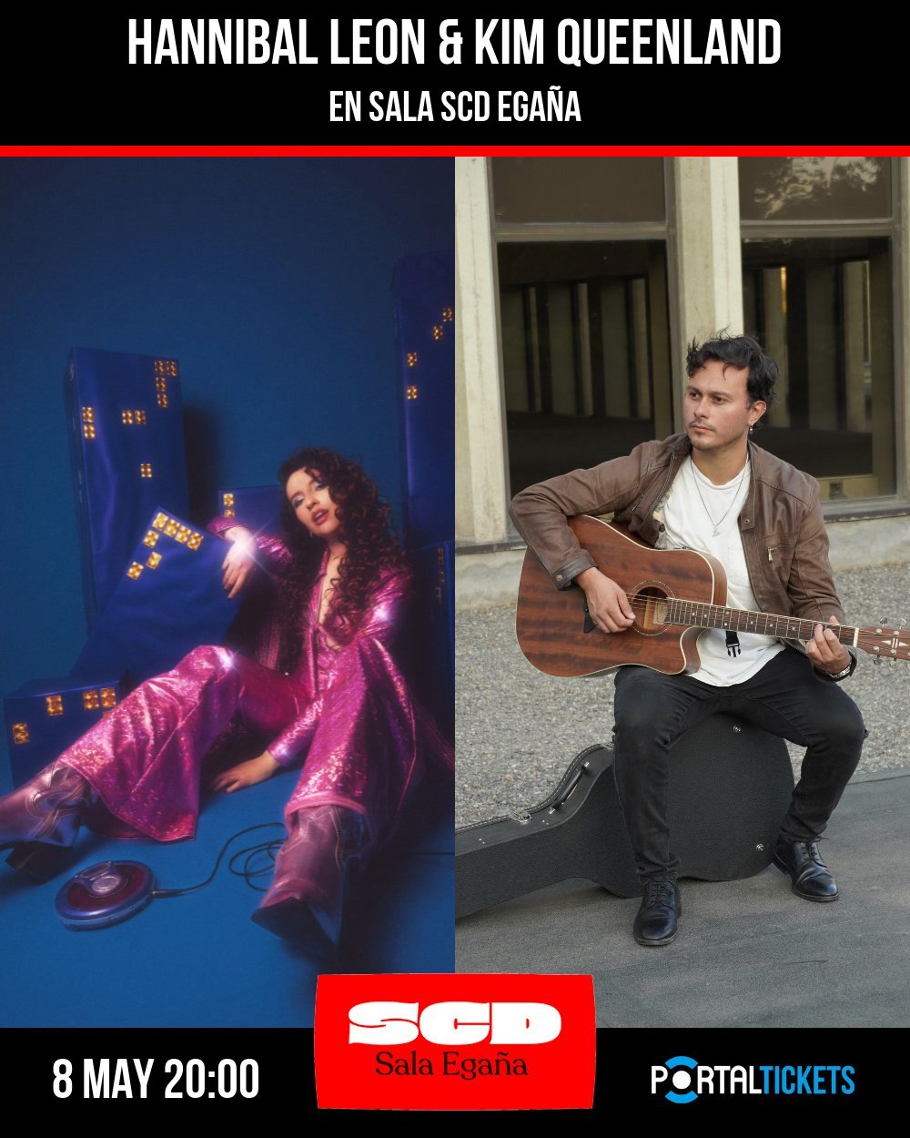 Imagen del evento: HANNIBAL LEON: LANZAMIENTO FROM THE PAST AND FUTURE MEMORIES + KIM QUEENLAND MI SOMBRA DE GLITTER EN SALA SCD EGAÑA