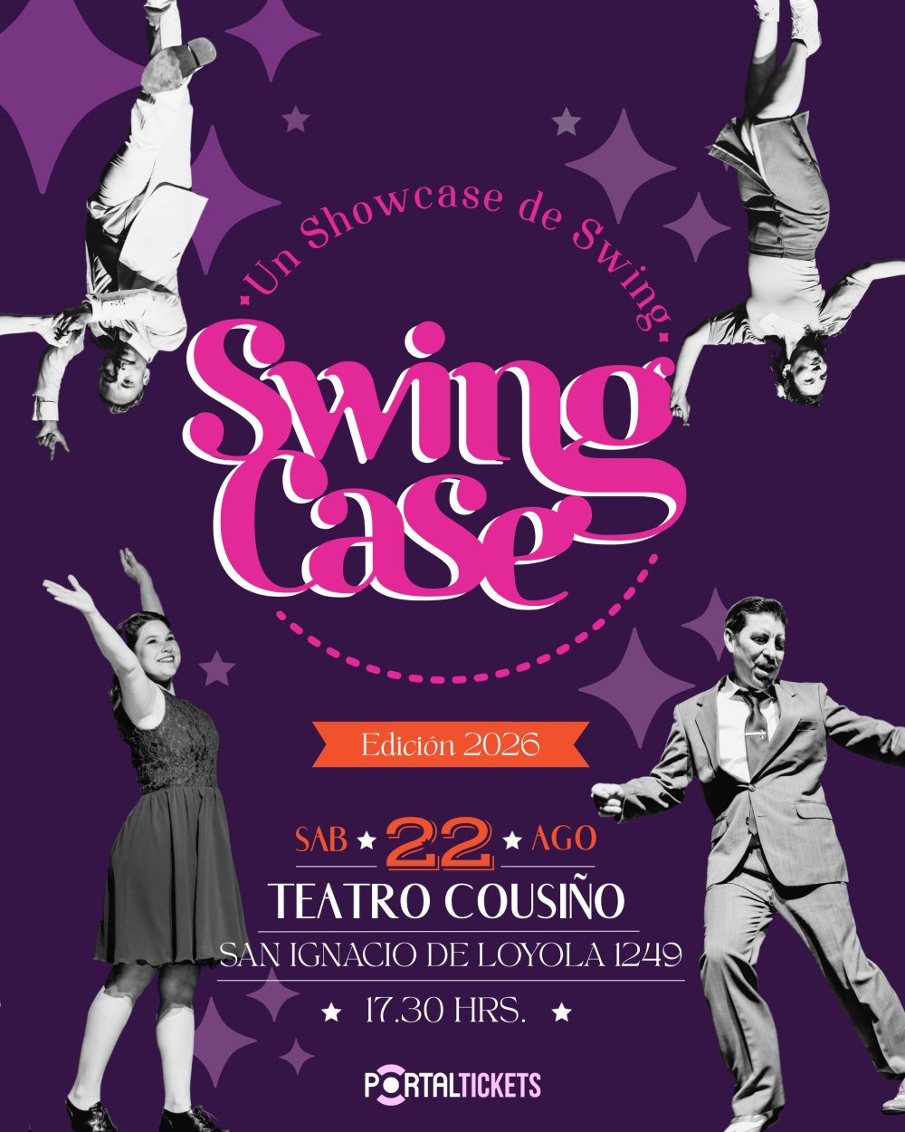 'SWINGCASE: UN SHOWCASE DE SWING 2026' EN TEATRO COUSIÑO