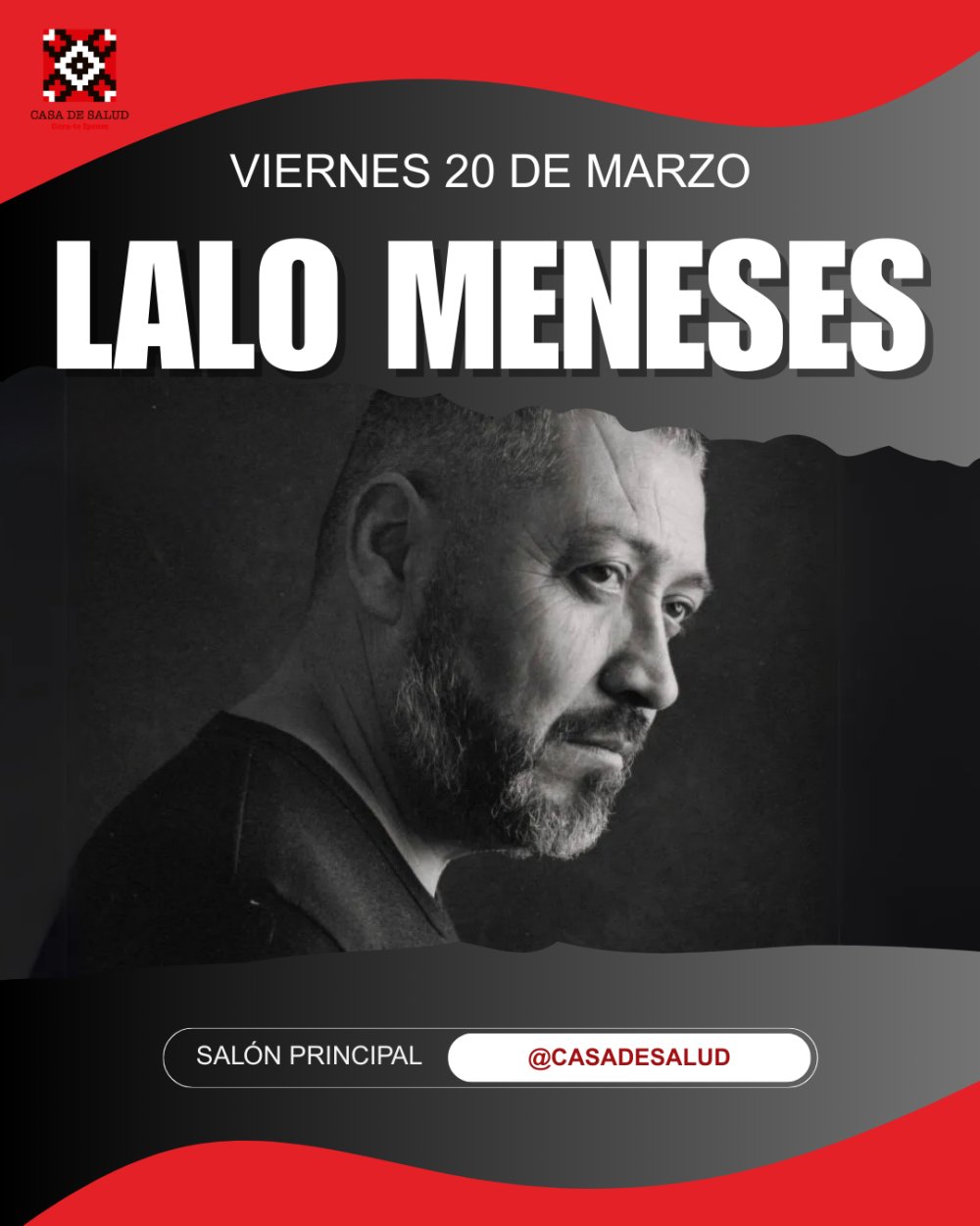 Imagen del evento: LALO MENESES EN CASA DE SALUD, CONCEPCIÓN