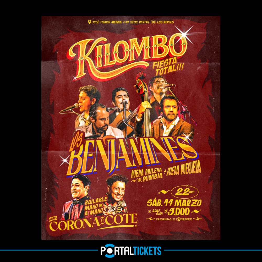 Flyer KILOMBO FIESTA TOTAL EN KILOMBO BAR