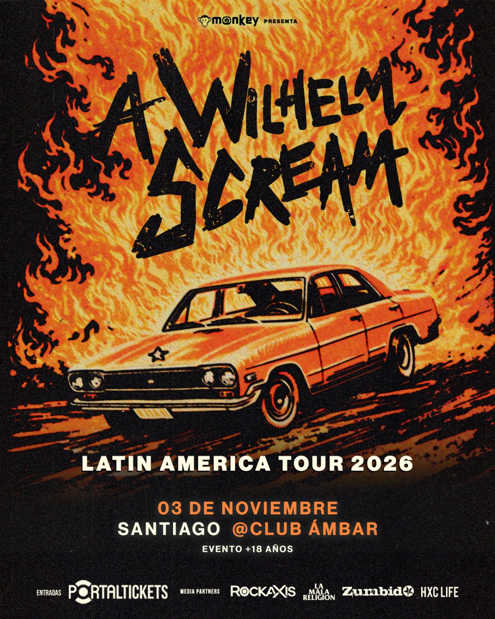 A WILHELM SCREAM EN CHILE - CLUB ÁMBAR