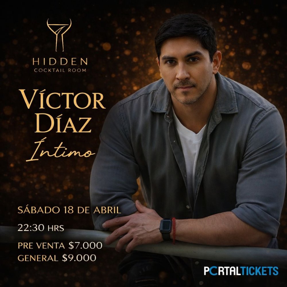 Flyer VICTOR DÍAZ ÍNTIMO EN HIDDEN