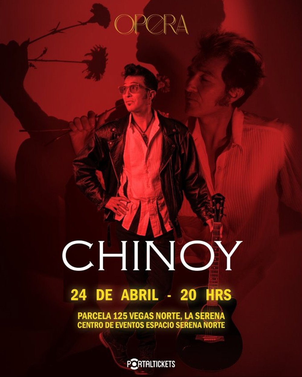 Flyer CHINOY EN OPERA TEATRO CLUB, LA SERENA