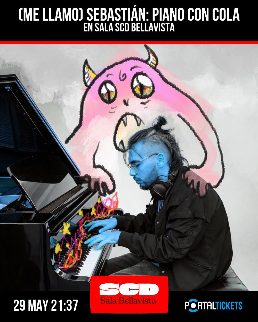 Imagen del evento: (ME LLAMO) SEBASTIÁN: PIANO CON COLA EN SALA SCD BELLAVISTA