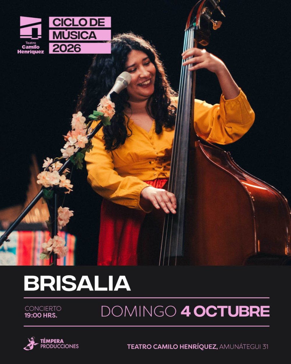 BRISALIA: CICLO DE MÚSICA EN EL CAMILO HENRÍQUEZ