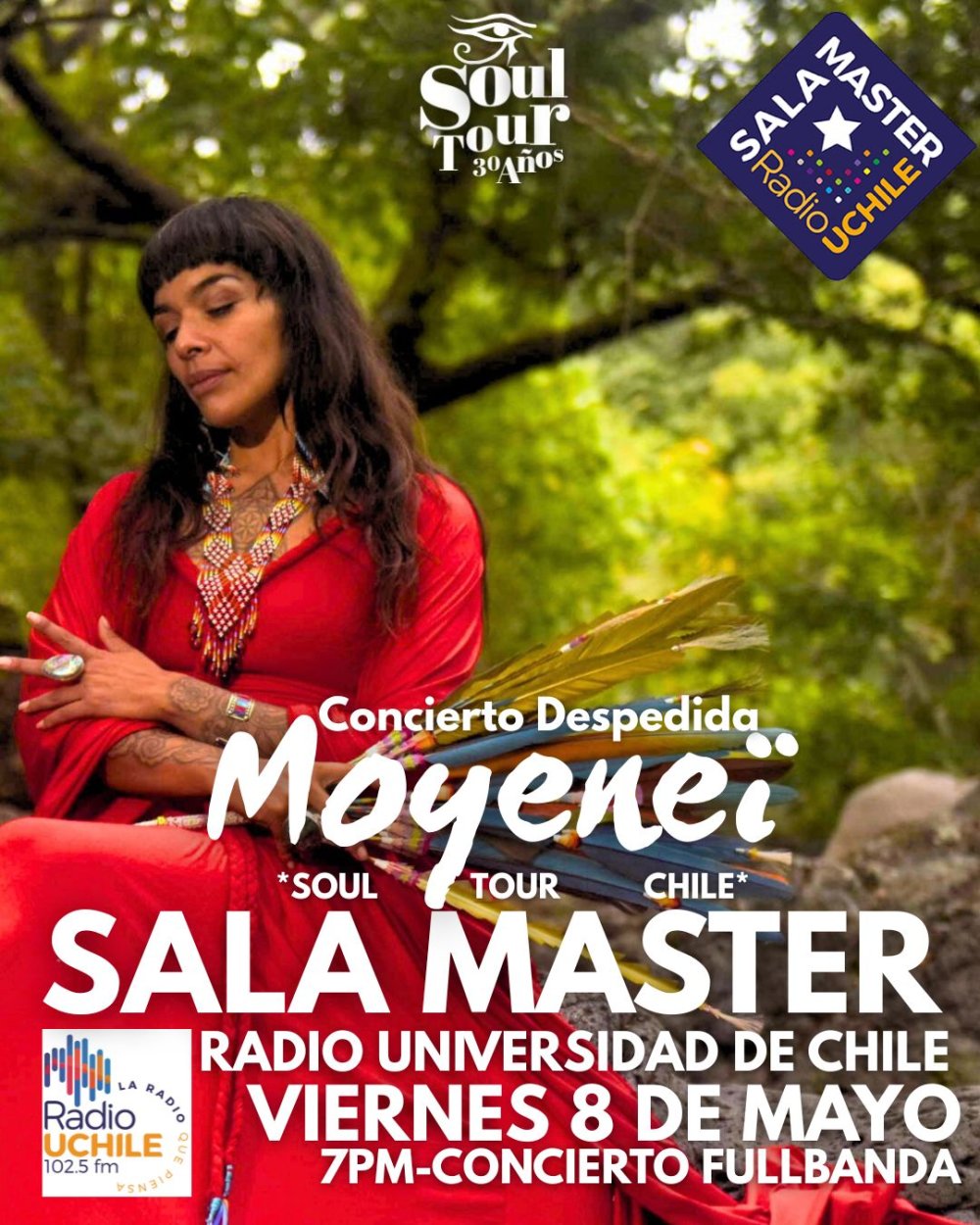 Imagen del evento: MOYENEI: CONCIERTO DESPEDIDA DE CHILE, 30 AÑOS TOUR EN SALA MASTER