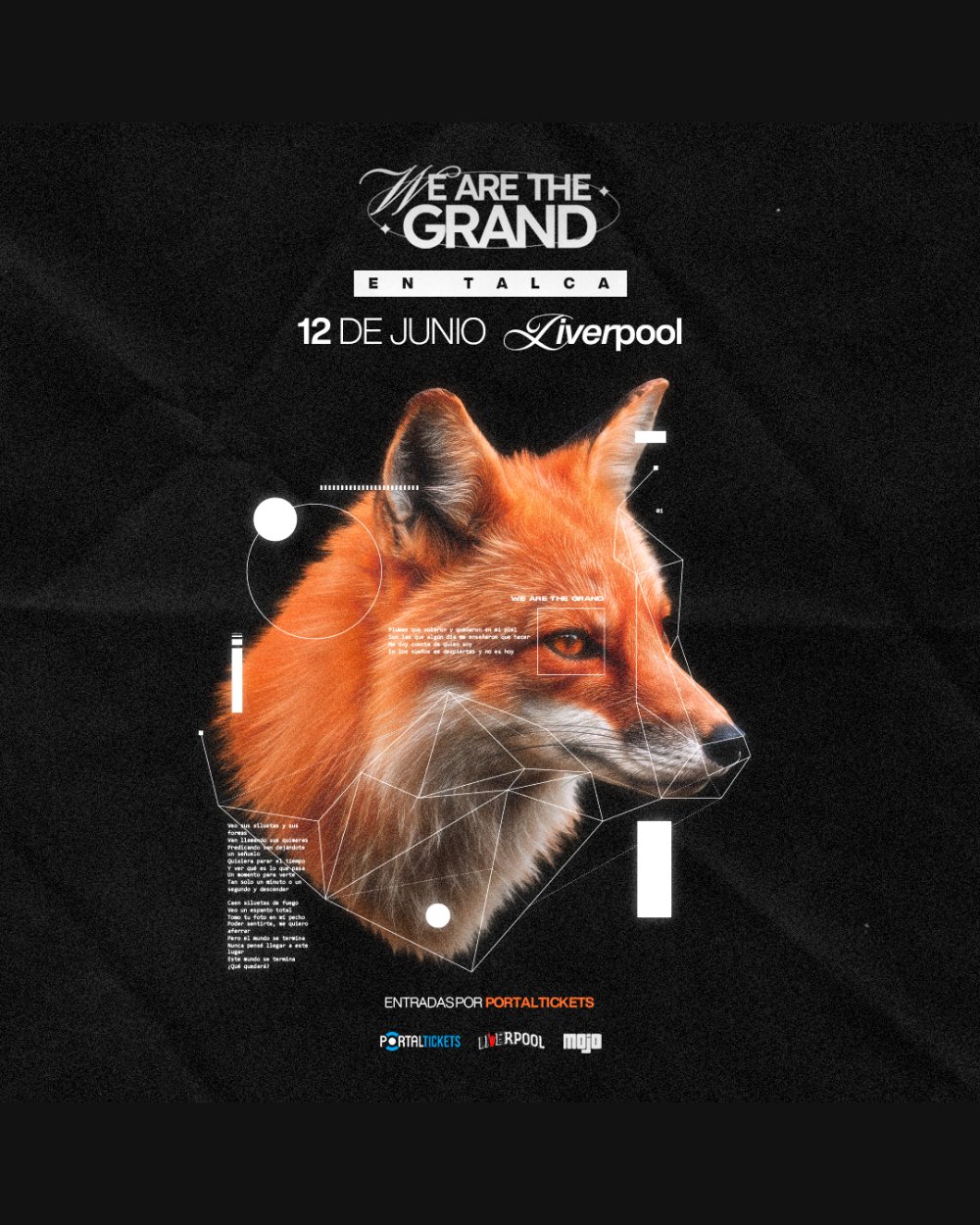 Flyer WE ARE THE GRAND EN LIVERPOOL, TALCA