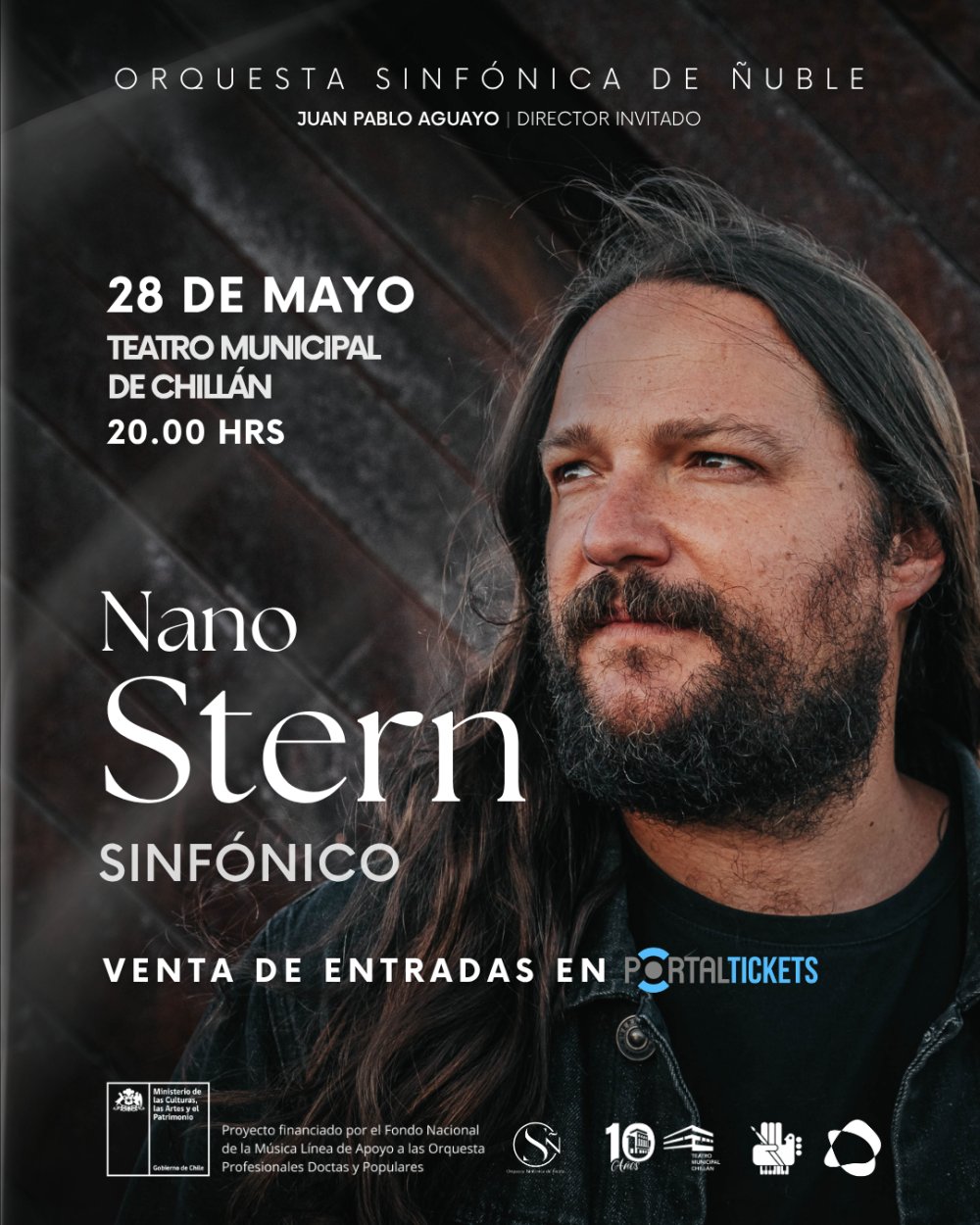 Flyer NANO STERN SINFÓNICO 28 MAYO - TEATRO MUNICIPAL DE CHILLÁN