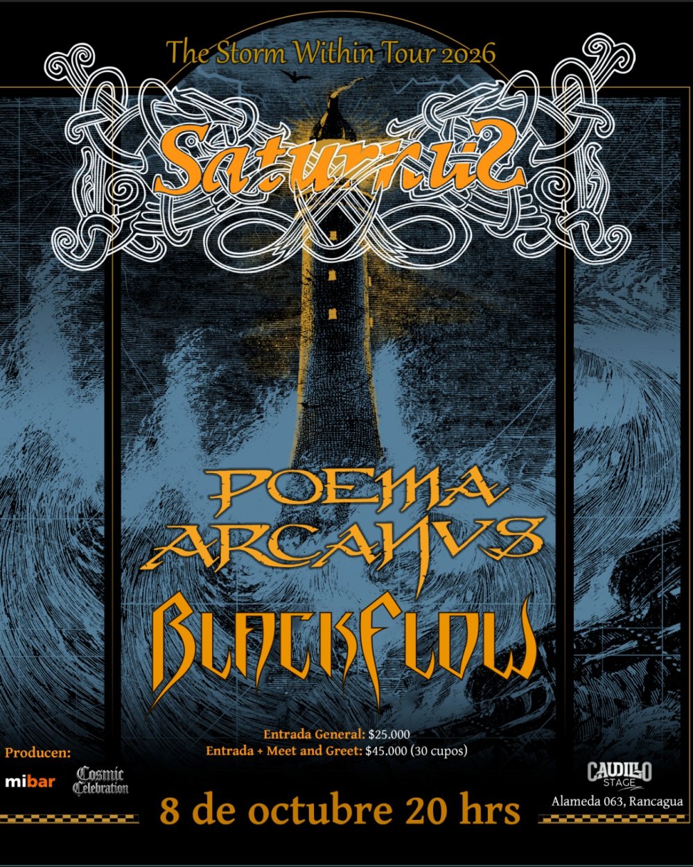 THE STORM WITHIN TOUR 2026 EN BARLEY TERRAZA, RANCAGUA
