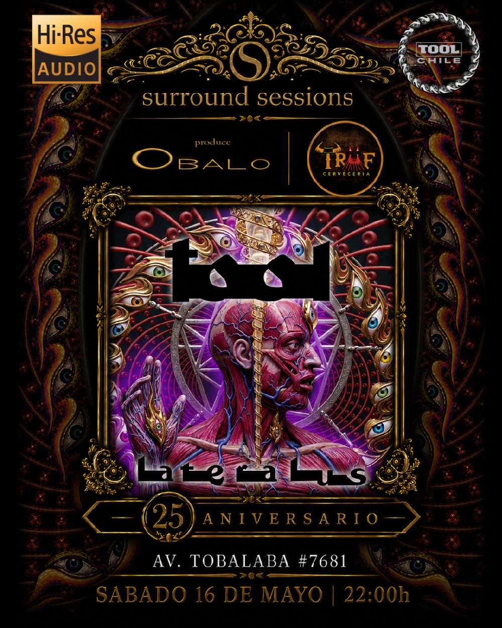 TOOL | LATERALUS 25 (2DA FECHA) + OPETH ORCHID 31 EN TRUF BAR