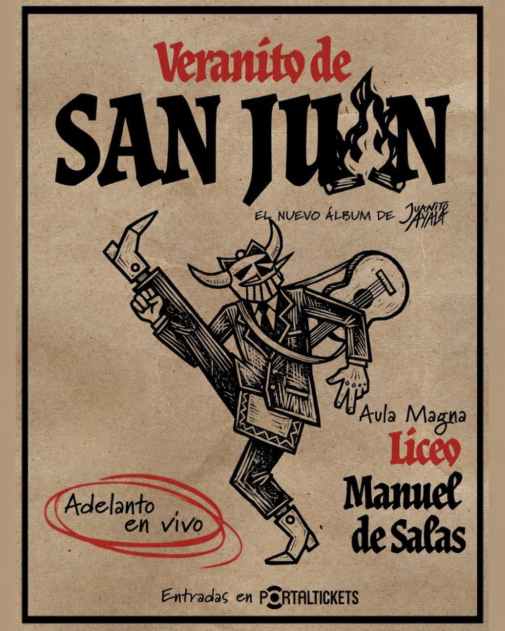 JUANITO AYALA EN AULA MAGNA LICEO MANUEL DE SALAS