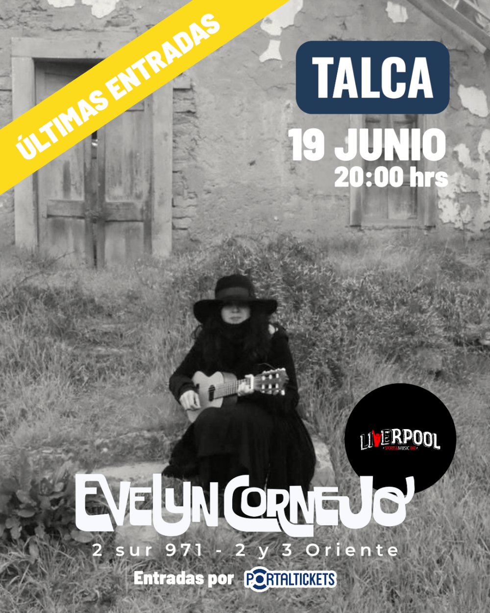 Flyer EVELYN CORNEJO EN LIVERPOOL, TALCA