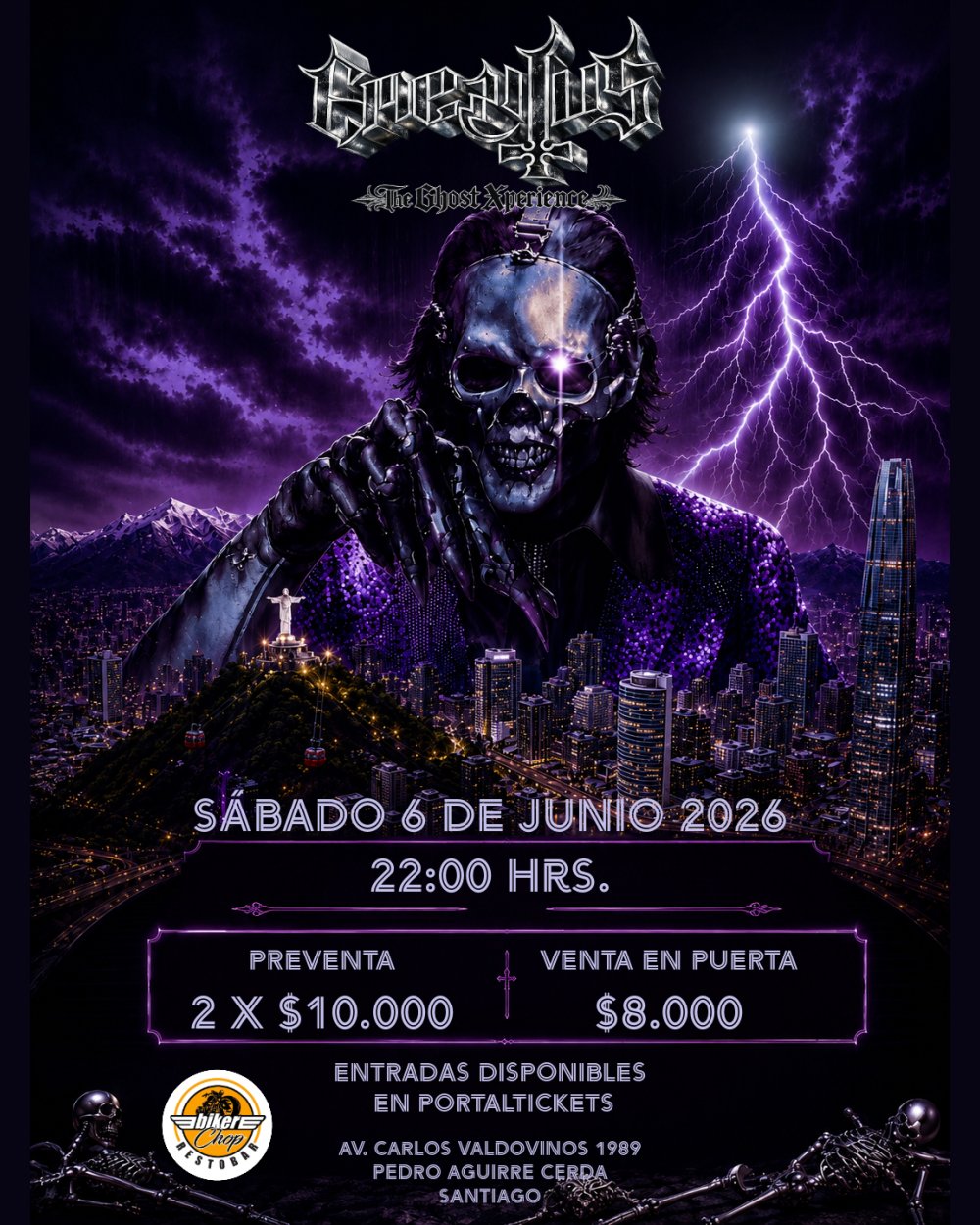 Imagen del evento: EMERITUS REGRESA A SANTIAGO - BIKER CHOP