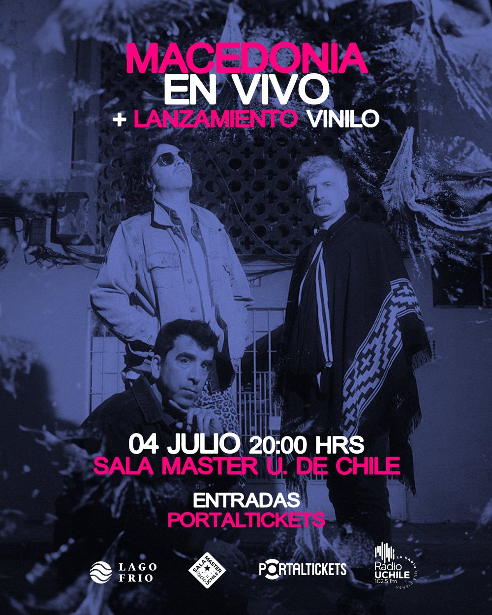 Flyer MACEDONIA EN VIVO EN SALA MASTER