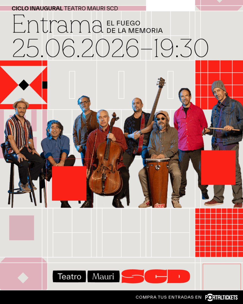 Flyer ENTRAMA EN TEATRO MAURI SCD VALPARAÍSO