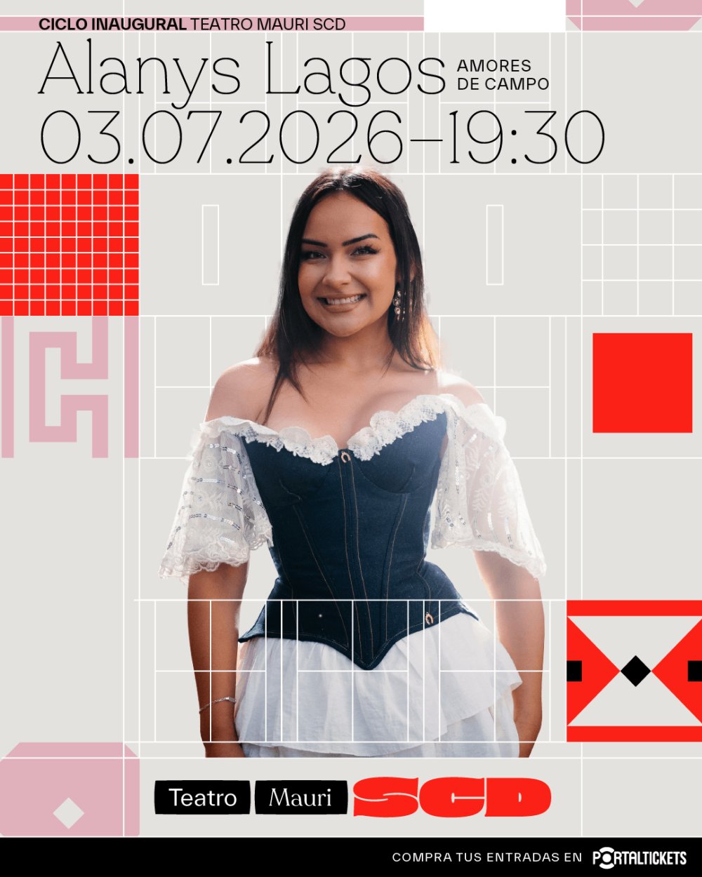 Imagen del evento: ALANYS LAGOS EN TEATRO MAURI SCD VALPARAÍSO